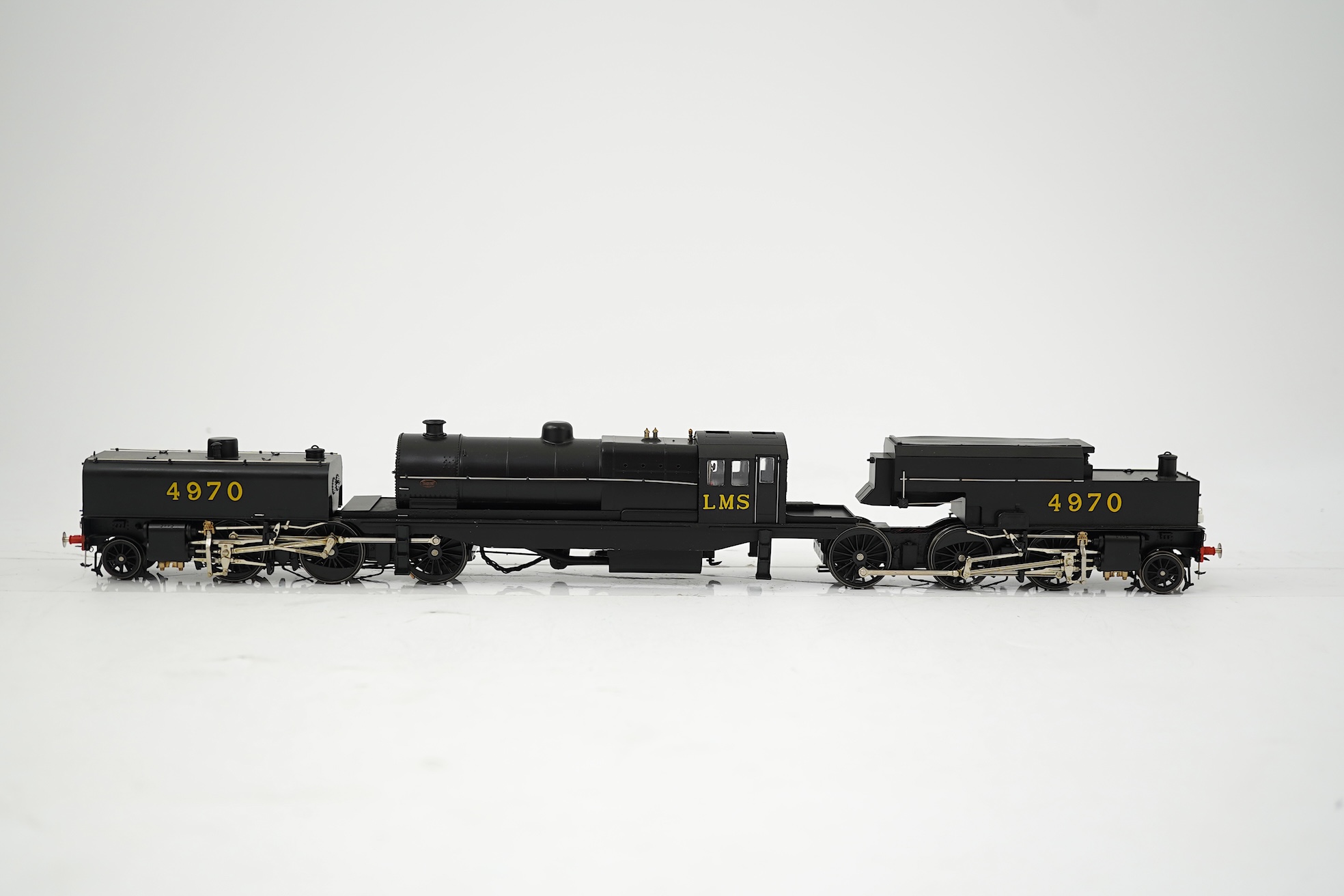 A boxed 00 gauge Heljan model (266201) of LMS Beyer Garrett, 4970, 4-6-0+0-6-4 locomotive, powered for two rail operation.